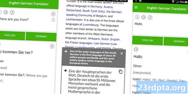 10 geriausių anglų - vokiečių kalbų žodynų ir frazių knygų, skirtų „Android“!