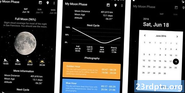 5 ứng dụng pha mặt trăng và ứng dụng lịch mặt trăng tốt nhất cho Android!