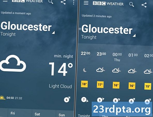 Najlepšie aplikácie pre predpoveď počasia vo Veľkej Británii pre Android