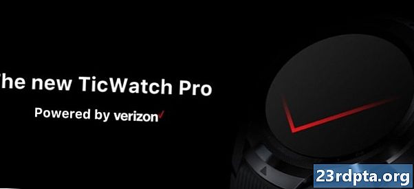 2019 Mobvoi TicWatch Pro lækker med Verizon-logo