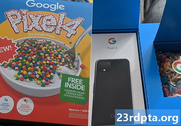 Google Pixel 4 mısır gevreği kutusu İngiltere’de bir ön sipariş paketidir