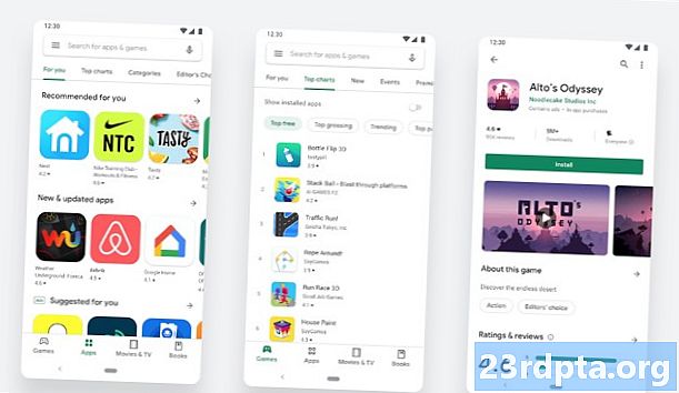 Google Play uudistettiin virallisesti, ja se julkaistaan ​​nyt