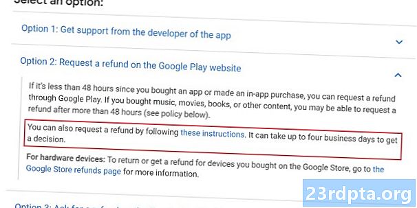 Beslutning om refusion af Google Play kan tage op til fire dage nu (Opdateret)