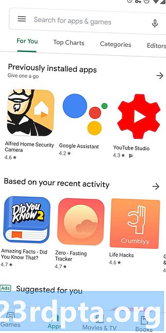 Google, kolayca erişilebilir bir gezinti çubuğuyla Play Store UI ayarını zorluyor