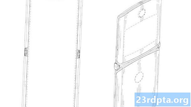 Prezentarea brevetului Motorola la designul de afișare pliabil al telefonului Razr