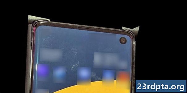 Нова передбачувана картинка в реальному житті Samsung Galaxy S10 з камерою з перфорацією
