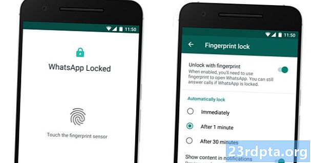 „WhatsApp“ pirštų atspaudų užraktas pradedamas naudoti „Android“ įrenginiuose