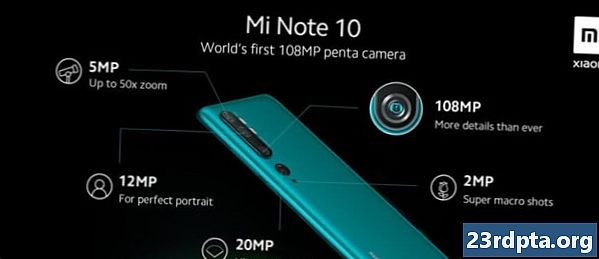 Xiaomi Mi Note 10 špecifikácie: 108 MP kamera a 5 260 mAh batéria