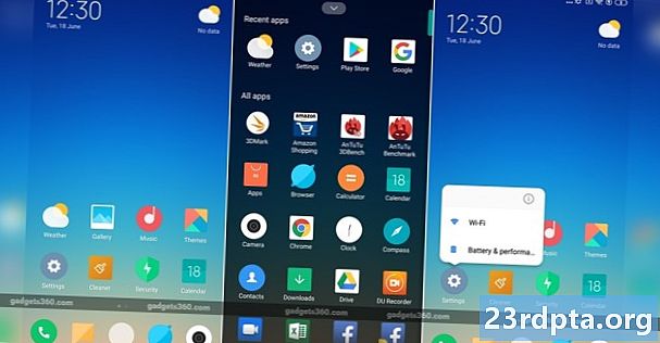 Xiaomi pagsubok app drawer at mga shortcut ng app sa MIUI