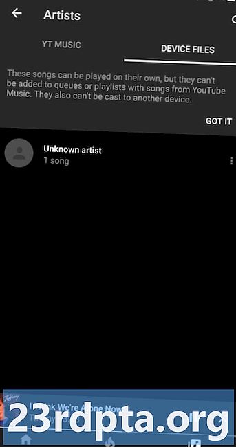 YouTube Music obtiene un buscador local de archivos de audio con limitaciones molestas