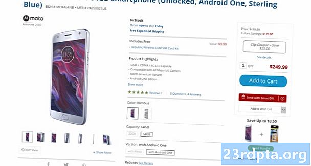 Oferta: Adquira o Motorola Moto X4 por quase US $ 200