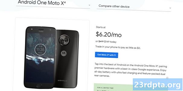 تحصل صفقة Google Fi هذه على Motorola Moto X4 مقابل 149 دولارًا فقط